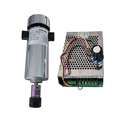 XSXSX Motor, Mikromotor, Gleichstrommotor, luftgekühlt, 0,8 kW DC110 V, 20.000 U/min, CNC-Spindelmotor-Kit ER16/Spannfutter 800 W Spindelmotor, Netzteil-Geschwindigkeitsregler, Farb XSXSX Motor, Mikromotor, Gleichstrommotor, luftgekühlt, 0,8 kW DC110 V, 20.000 U/min, CNC-Spindelmotor-Kit ER16/Spannfutter 800 W Spindelmotor, Netzteil-Geschwindigkeitsregler, Farb von XSXSX