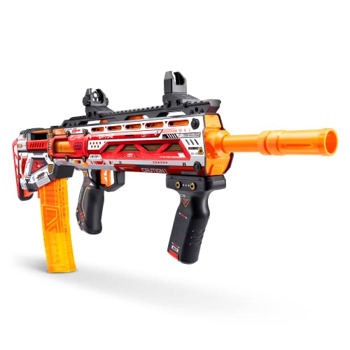 XSHOT Skins Pro Series Longshot Blaster with Shoulder Stock, 20 Half-Length Darts and 20 Full-Length Darts, 2 Interchangeable Clips, Toy Foam Blaster, for Teens and Adults, 8 Yrs and Older (40 Darts) von XShot