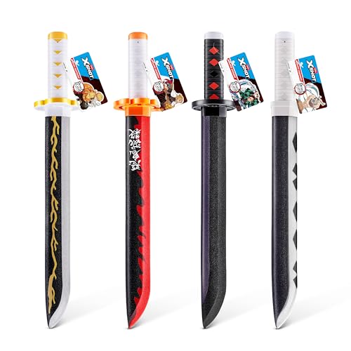 XSHOT Demon Slayer Schwert für Jungen und Mädchen, Teenager und Erwachsene ab 6 Jahren (4er-Pack), Sword Role Play von XShot