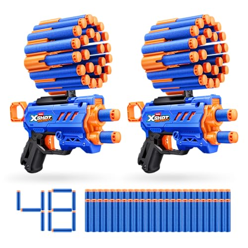 XSHOT Insanity Micro Blaster von ZURU mit 48 (2 PK) Darts mit Air Pocket Technologie aus Schaumstoff und Dartlagerung, Outdoor-Spielzeug für Jungen und Mädchen, Teenager und Erwachsene ab 8 Jahren von XShot