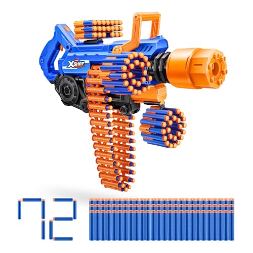 XSHOT Insanity Smoking Barrel Blaster mit 72 Darts mit Air Pocket Technologie von ZURU, Dart Blaster mit Rauchmechanismus Outdoor-Spielzeug für Jungen und Mädchen, Teenager und Erwachsene ab 8 Jahren von XShot