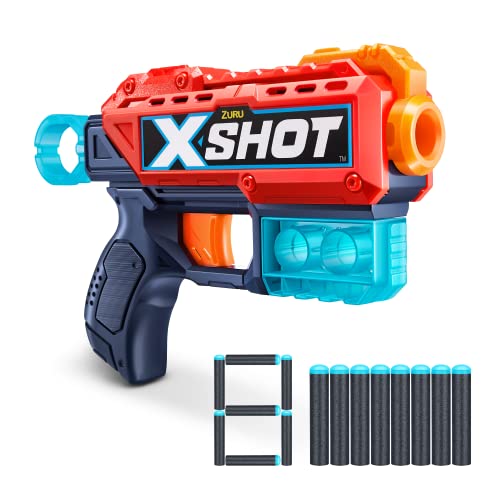 ZURU - XSHOT – Excel – Kickback – Pistole Pfeile Schaumstoff – Lieferung mit 8 Pfeilen – zieht bis zu 27 Meter – 36184-22 von XShot