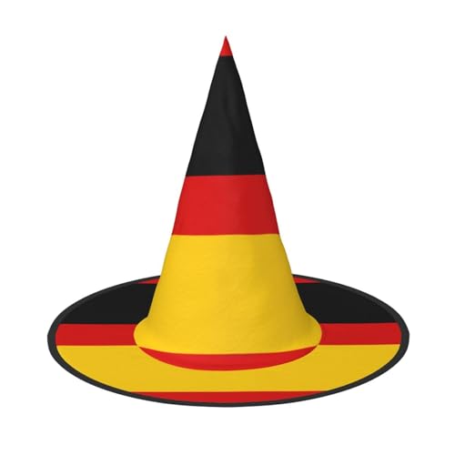 XTYGETY Deutsche Flagge Druck Erwachsene Halloween Kostüm Zubehör Hexenhut Hexenhut für Party Karneval Rollenspiel XTYGETY Deutsche Flagge Druck Erwachsene Halloween Kostüm Zubehör Hexenhut Hexenhut für Party Karneval Rollenspiel von XTYGETY