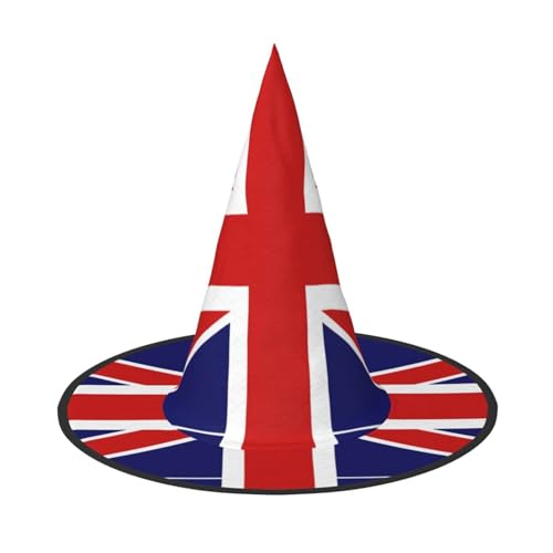 XTYGETY Englische Flagge Druck Erwachsene Halloween Kostüm Zubehör Hexenhut Hexenhut Hexenhut für Party Karneval Rollenspiel XTYGETY Englische Flagge Druck Erwachsene Halloween Kostüm Zubehör Hexenhut Hexenhut Hexenhut für Party Karneval Rollenspiel von XTYGETY