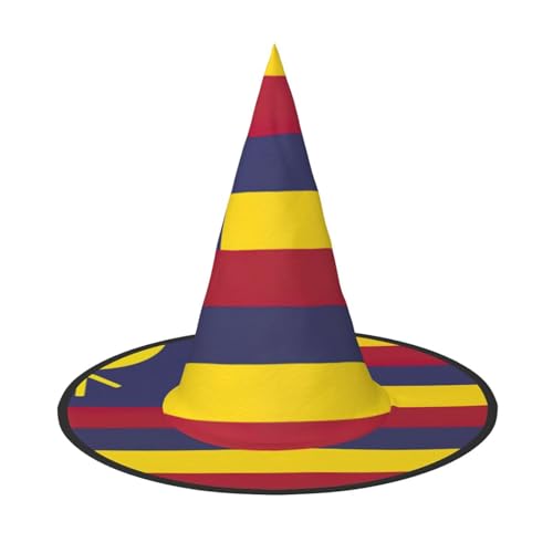 XTYGETY Flagge des Königreichs Hawaii Druck Erwachsene Halloween Kostüm Zubehör Hexenhut Hexenhut für Party Karneval Rollenspiel XTYGETY Flagge des Königreichs Hawaii Druck Erwachsene Halloween Kostüm Zubehör Hexenhut Hexenhut für Party Karneval Rollenspiel von XTYGETY