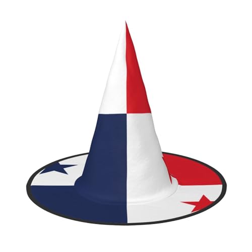 XTYGETY Flagge von Panama Druck Erwachsene Halloween Kostüm Zubehör Hexenhut Hexenhut für Party Karneval Rollenspiel XTYGETY Flagge von Panama Druck Erwachsene Halloween Kostüm Zubehör Hexenhut Hexenhut für Party Karneval Rollenspiel von XTYGETY