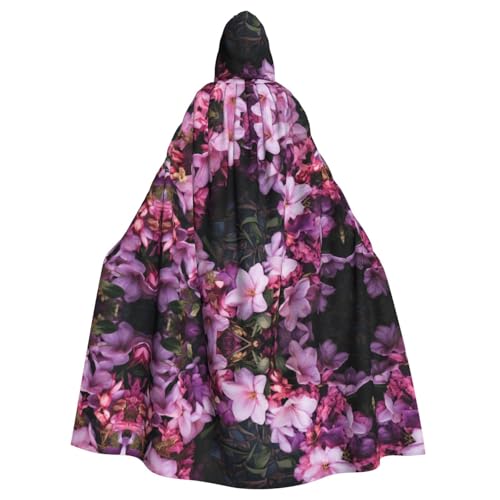 XTYGETY Girlanden, schöner Blumendruck, Unisex, Umhang, Halloween, Kapuzenumhang, Robe, Sensenmann, Zauberer, gruseliges Cosplay-Kostüm XTYGETY Girlanden, schöner Blumendruck, Unisex, Umhang, Halloween, Kapuzenumhang, Robe, Sensenmann, Zauberer, gruseliges Cosplay-Kostüm von XTYGETY