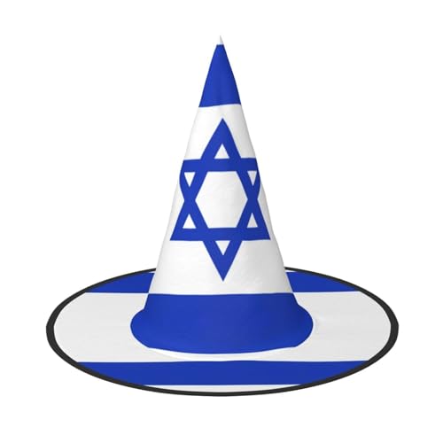 XTYGETY Israelische Flagge Druck Erwachsene Halloween Kostüm Zubehör Hexenhut Hexenhut Hexenhut für Party Karneval Rollenspiel XTYGETY Israelische Flagge Druck Erwachsene Halloween Kostüm Zubehör Hexenhut Hexenhut Hexenhut für Party Karneval Rollenspiel von XTYGETY