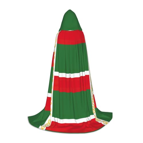 XTYGETY Kapuzenumhang mit Flagge der Tschetschenischen Republik, perfekt für Halloween, Cosplay-Kostüme XTYGETY Kapuzenumhang mit Flagge der Tschetschenischen Republik, perfekt für Halloween, Cosplay-Kostüme von XTYGETY
