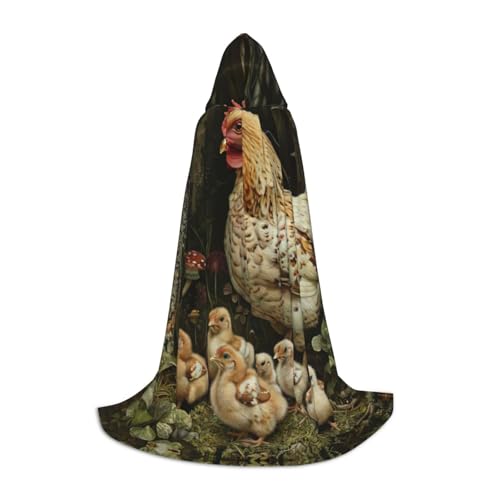 XTYGETY Kapuzenumhang mit Hühnerbrut, perfekt für Halloween, Cosplay-Kostüme XTYGETY Kapuzenumhang mit Hühnerbrut, perfekt für Halloween, Cosplay-Kostüme von XTYGETY