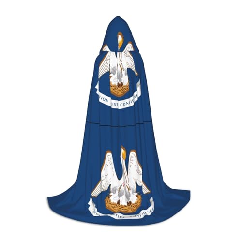 XTYGETY Kapuzenumhang mit Louisiana-Flagge und Kapuze, perfekt für Halloween, Cosplay-Kostüme XTYGETY Kapuzenumhang mit Louisiana-Flagge und Kapuze, perfekt für Halloween, Cosplay-Kostüme von XTYGETY