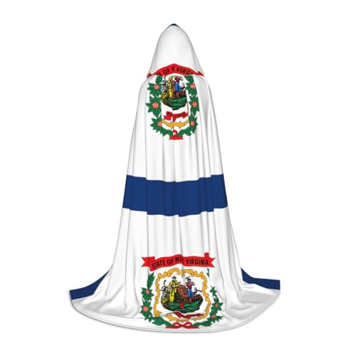 XTYGETY Kapuzenumhang mit West-Virginia-Staatsflagge, Umhang mit Kapuze, perfekt für Halloween, Cosplay-Kostüme XTYGETY Kapuzenumhang mit West-Virginia-Staatsflagge, Umhang mit Kapuze, perfekt für Halloween, Cosplay-Kostüme von XTYGETY