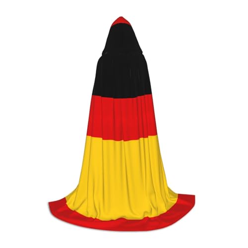 XTYGETY Kapuzenumhang mit deutscher Flagge, Umhang mit Kapuze, perfekt für Halloween, Cosplay-Kostüme XTYGETY Kapuzenumhang mit deutscher Flagge, Umhang mit Kapuze, perfekt für Halloween, Cosplay-Kostüme von XTYGETY