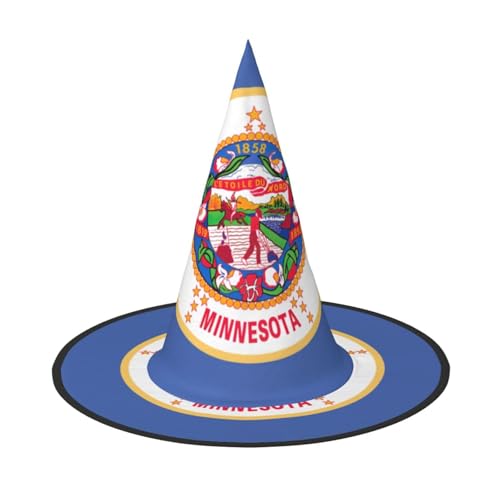 XTYGETY Minnesota Staatsflagge Druck Erwachsene Halloween Kostüm Zubehör Hexenhut Hexenhut Hexenhut für Party Karneval Rollenspiel XTYGETY Minnesota Staatsflagge Druck Erwachsene Halloween Kostüm Zubehör Hexenhut Hexenhut Hexenhut für Party Karneval Rollenspiel von XTYGETY