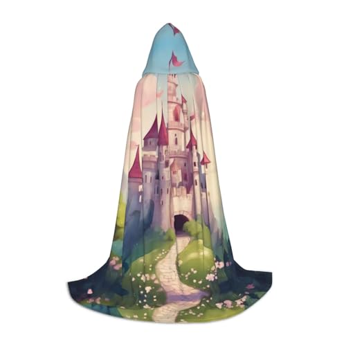 XTYGETY Niedlicher Kapuzenumhang mit Märchenschloss 03, mit Kapuze, perfekt für Halloween, Cosplay-Kostüme XTYGETY Niedlicher Kapuzenumhang mit Märchenschloss 03, mit Kapuze, perfekt für Halloween, Cosplay-Kostüme von XTYGETY