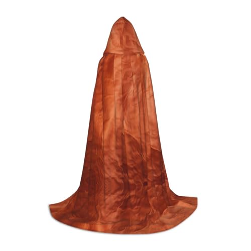 XTYGETY Rotbrauner Kapuzenumhang mit Kapuze, perfekt für Halloween, Cosplay-Kostüme von XTYGETY