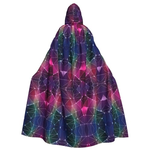 XTYGETY Roter Galaxie-Konstellations-Druck, Unisex, Umhang, Halloween, Kapuzenumhang, Robe, Sensenmann, Zauberer, gruseliges Cosplay-Kostüm XTYGETY Roter Galaxie-Konstellations-Druck, Unisex, Umhang, Halloween, Kapuzenumhang, Robe, Sensenmann, Zauberer, gruseliges Cosplay-Kostüm von XTYGETY