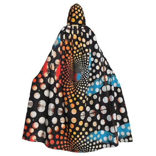XTYGETY Twister Unisex Umhang mit Kapuze, gepunktet, Halloween, Sensenmann, Zauberer, gruseliges Cosplay-Kostüm XTYGETY Twister Unisex Umhang mit Kapuze, gepunktet, Halloween, Sensenmann, Zauberer, gruseliges Cosplay-Kostüm von XTYGETY