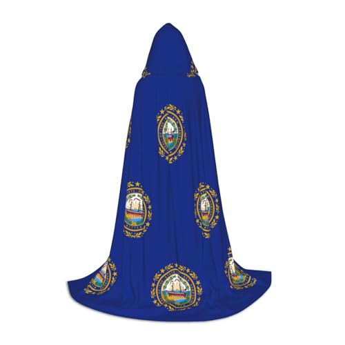 XTYGETY Umhang mit Kapuze und Flaggenaufdruck, Motiv: New Hampshire, perfekt für Halloween, Cosplay-Kostüme XTYGETY Umhang mit Kapuze und Flaggenaufdruck, Motiv: New Hampshire, perfekt für Halloween, Cosplay-Kostüme von XTYGETY