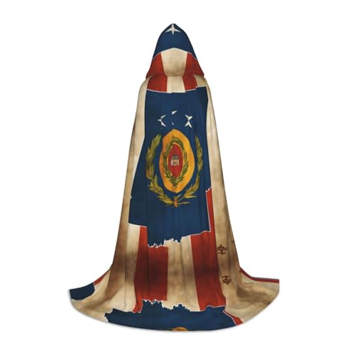 XTYGETY Umhang mit abstrakter Flagge des Staates Oklahoma Map01, mit Kapuze, perfekt für Halloween, Cosplay-Kostüme XTYGETY Umhang mit abstrakter Flagge des Staates Oklahoma Map01, mit Kapuze, perfekt für Halloween, Cosplay-Kostüme von XTYGETY