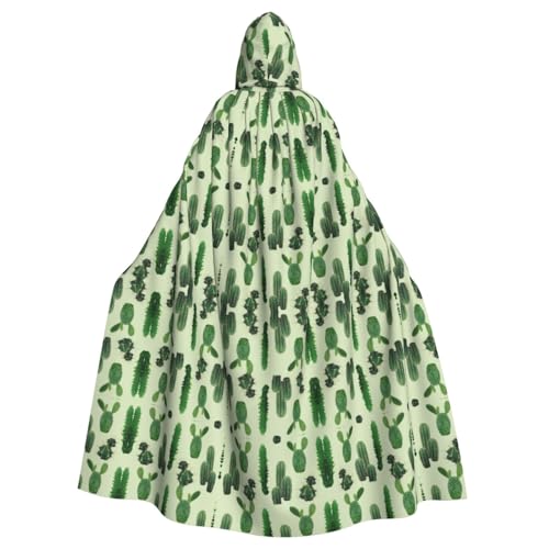 XTYGETY Unisex Umhang mit Fleisch-Aufdruck, Halloween, Kapuzenumhang, Robe, Sensenmann, Zauberer, gruseliges Cosplay-Kostüm von XTYGETY