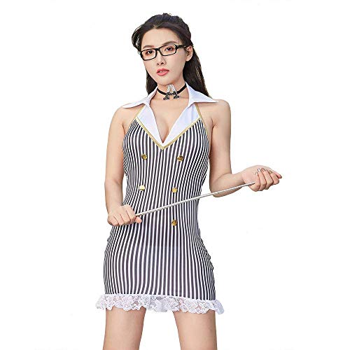 XTZYGLFD Damenkostüme Damen Nachtwäsche sexy Uniform sexy Nachtclub sexy Dessous (7308 S) von XTZYGLFD