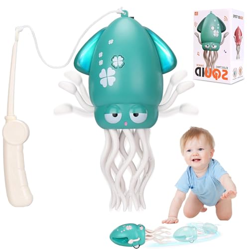 XUDUOO Elektrisch Tanzender Oktopus Spielzeug mit Licht & Musik & Angelrute, Electric Dancing Octopus Toy, Musik Baby Spielzeug Oktopus für ab 6 9 12 Monate, Musikalische Lernspielzeug Geschenk XUDUOO Elektrisch Tanzender Oktopus Spielzeug mit Licht & Musik & Angelrute, Electric Dancing Octopus Toy, Musik Baby Spielzeug Oktopus für ab 6 9 12 Monate, Musikalische Lernspielzeug Geschenk von XUDUOO