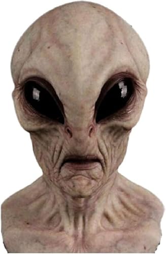 XUDUOO Halloween Alien Masken, Gruselige Masken für Erwachsene, Halloween Alien Kopfbedeckung, Verkleidung für Karneval Kostüm Party von XUDUOO