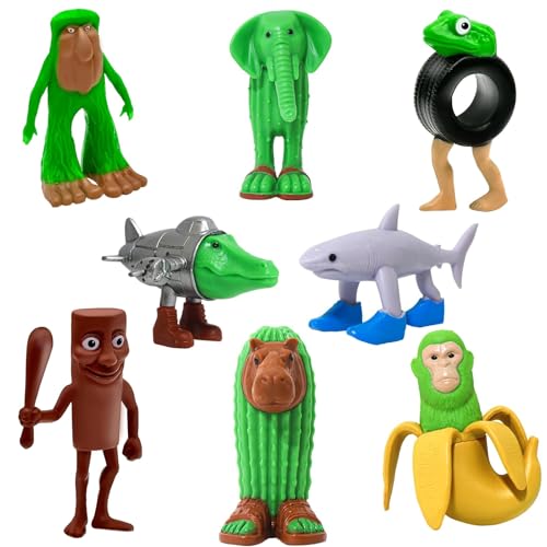 XUDUOO Italian Brainrot Figuren Set, 8 Stück Set Tung Tung Tung Sahur Figuren für Kinder und Erwachsene, Lustige 3D Gedruckte Sammelfiguren, Shark, AFFE & Mehr, Deko & Geschenk für Fans XUDUOO Italian Brainrot Figuren Set, 8 Stück Set Tung Tung Tung Sahur Figuren für Kinder und Erwachsene, Lustige 3D Gedruckte Sammelfiguren, Shark, AFFE & Mehr, Deko & Geschenk für Fans von XUDUOO