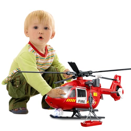 XUEXUE Big Large Helicopter Toy for Boys 2 3 4 5 6 7 - Police Rescue Copter with Crane, Lights & Sounds, Cargo Basket Included XUEXUE Big Large Helicopter Toy for Boys 2 3 4 5 6 7 - Police Rescue Copter with Crane, Lights & Sounds, Cargo Basket Included von XUEXUE