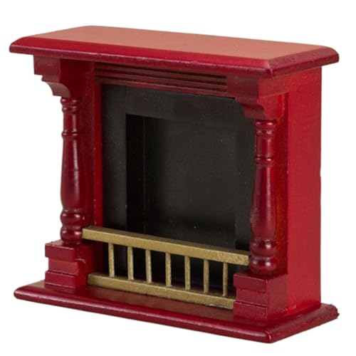XUEYEGONGJI Dollhouse Kamin 1: 12 Skala Simulation DIY Vintage Dollhouse Möbel Holz dekorative Miniaturpuppenhausmöbel Dollhouse Dekor für Weihnachtsdekor -Accessoires, rot XUEYEGONGJI Dollhouse Kamin 1: 12 Skala Simulation DIY Vintage Dollhouse Möbel Holz dekorative Miniaturpuppenhausmöbel Dollhouse Dekor für Weihnachtsdekor -Accessoires, rot von XUEYEGONGJI