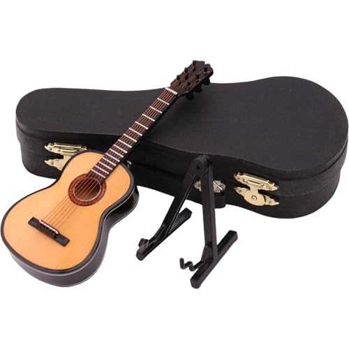 Miniaturgitarre Klassische Mini -Gitarrenpuppenhaus -Sammlerfigur Musikinstrumente Accessoires für Home Decoration Display, Mini -Gitarren Miniaturgitarre Klassische Mini -Gitarrenpuppenhaus -Sammlerfigur Musikinstrumente Accessoires für Home Decoration Display, Mini -Gitarren von XUEYEGONGJI