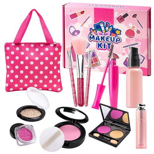 XUEYEGONGJI 12 -pcs -Kleinkind -Make -up -Kit, Trep Play Kids Make -up beinhaltet Accessoires Play mit Wave Point Storage Bag für Kinder im Al XUEYEGONGJI 12 -pcs -Kleinkind -Make -up -Kit, Trep Play Kids Make -up beinhaltet Accessoires Play mit Wave Point Storage Bag für Kinder im Al von XUEYEGONGJI