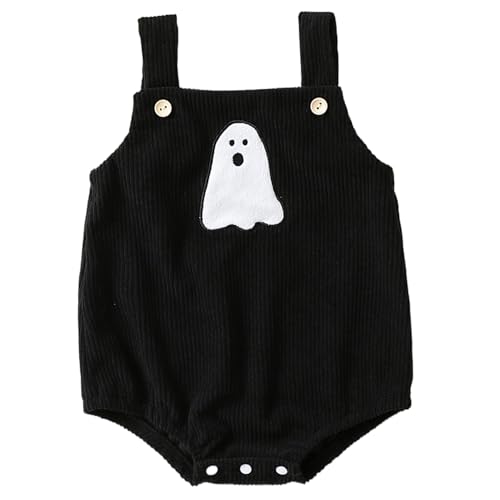 XUEYEGONGJI Baby Halloween Kostüme Ghost Halloween Baby Kleidung Goth Stoff Neugeborene Strampler Jumpsuit, Outfit Größe 80 von XUEYEGONGJI