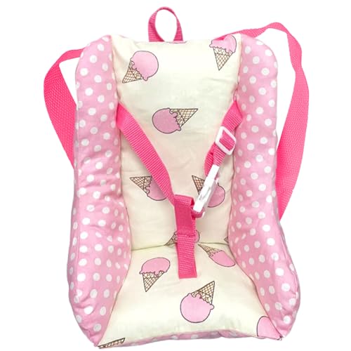 XUEYEGONGJI Babypuppenträger, 11 x 8, 9 Zoll lebensechter Babypuppenwagen, weicher Rucksackträger mit Schultergurt und Obergrenze, Spielzeug, Spielzeug von XUEYEGONGJI