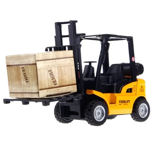 XUEYEGONGJI Gabelstaplerspielzeug, realistischer Leichtmetikspielzeuggabel mit beweglicher Lifter, ziehen Sie Kinder mit Container & Rack, Bil XUEYEGONGJI Gabelstaplerspielzeug, realistischer Leichtmetikspielzeuggabel mit beweglicher Lifter, ziehen Sie Kinder mit Container & Rack, Bil von XUEYEGONGJI