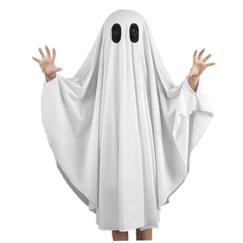 XUEYEGONGJI Ghost Poncho Halloween gruseliges Ghost Cape für Kinder 31, 5 '' Cloak Halloween Kostüm für Kinder, Kostüm s XUEYEGONGJI Ghost Poncho Halloween gruseliges Ghost Cape für Kinder 31, 5 '' Cloak Halloween Kostüm für Kinder, Kostüm s von XUEYEGONGJI