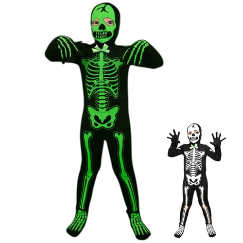 XUEYEGONGJI Kleinkind -Skelettkostüm Ganzkörper -Skelettkostüm mit Handschuhen gruselige Halloween -Kostüme, Kinder s s XUEYEGONGJI Kleinkind -Skelettkostüm Ganzkörper -Skelettkostüm mit Handschuhen gruselige Halloween -Kostüme, Kinder s s von XUEYEGONGJI