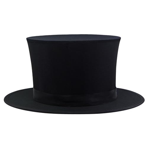 XUEYEGONGJI Magier Hat zusammenklappbarer Top -Hut Halloween Magicians Kostüm Schwarzes Top mit Mezzanines Trick für Magier Performance Gimmic von XUEYEGONGJI