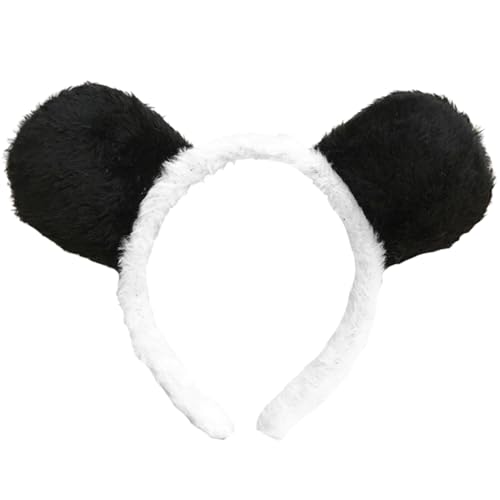 XUEYEGONGJI Panda -Ohr, süßes Stoff Panda Stirnband, Cartoon Bear Ohrstirnband, gemütliche Stirnbänder für Frauen, Tierohren für Cosplay, Panda Stirnband XUEYEGONGJI Panda -Ohr, süßes Stoff Panda Stirnband, Cartoon Bear Ohrstirnband, gemütliche Stirnbänder für Frauen, Tierohren für Cosplay, Panda Stirnband von XUEYEGONGJI
