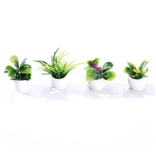 XUEYEGONGJI Puppenhauszubehör, 4PCS Künstliche Harzpuppenhaus Miniaturpflanzen Set, DIY -Kunst -Topf -Mini -Pflanzen zur Dekoration, Minipflanzen XUEYEGONGJI Puppenhauszubehör, 4PCS Künstliche Harzpuppenhaus Miniaturpflanzen Set, DIY -Kunst -Topf -Mini -Pflanzen zur Dekoration, Minipflanzen von XUEYEGONGJI