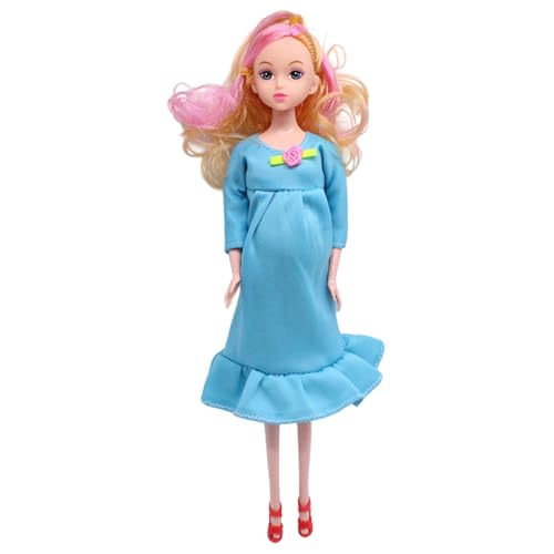 XUEYEGONGJI Schwangere Puppe 11, 8 sicheres schwangeres Mutterspielzeug mit Baby, modische kreative Babypuppe mit beweglichen Gelenk für Kindergeschenk, Himmelblau, Spielzeug XUEYEGONGJI Schwangere Puppe 11, 8 sicheres schwangeres Mutterspielzeug mit Baby, modische kreative Babypuppe mit beweglichen Gelenk für Kindergeschenk, Himmelblau, Spielzeug von XUEYEGONGJI