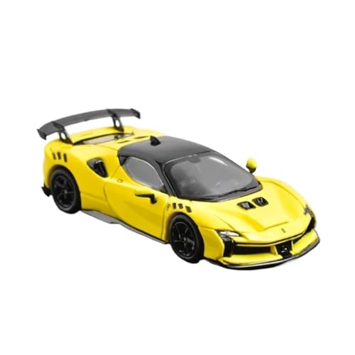 Miniatur-Ausstellung Maßstab 1:64 Für SF90 XX Stradale, Legierungsauto Druckguss Sammlermodell Bausatz Statische Ornamente Für Bastler Simulationssammlung von XUFQRAN