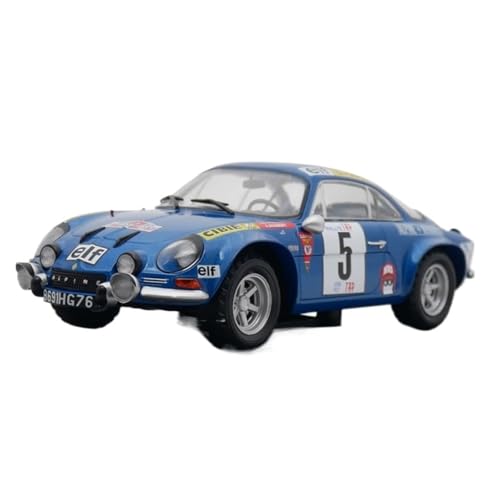 XUFQRAN Miniatur-Ausstellung Maßstab 1:24 Für Alpine Renault A110 1800 WRC 1973 Auto Druckguss Sammlermodell Statische Ornamente Simulationssammlung von XUFQRAN