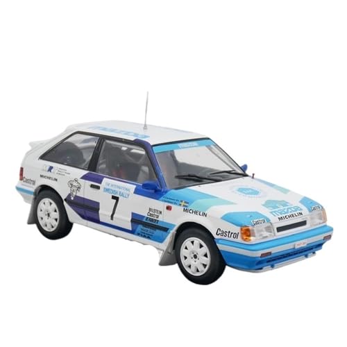 XUFQRAN Miniatur-Ausstellung Maßstab 1:24 Für Mazda 323 4WD WRC 1989 Auto Druckguss Sammlermodell Hobbyist Statische Ornamente Simulationssammlung von XUFQRAN