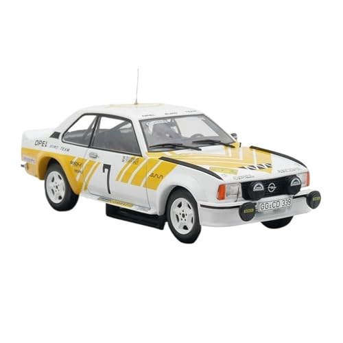 XUFQRAN Miniatur-Ausstellung Maßstab 1:24 Für Opel Ascona 400 WRC 1980 Rallye-Auto Druckgussmodell Sammlerkit Statische Ornamente Simulationssammlung von XUFQRAN