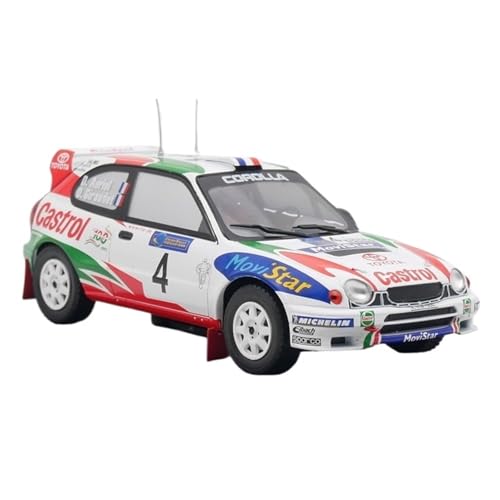 XUFQRAN Miniatur-Ausstellung Maßstab 1:24 Für Toyota Corolla WRC 1999 Auto Druckguss Sammlermodell Hobbyist Statische Ornamente Simulationssammlung von XUFQRAN