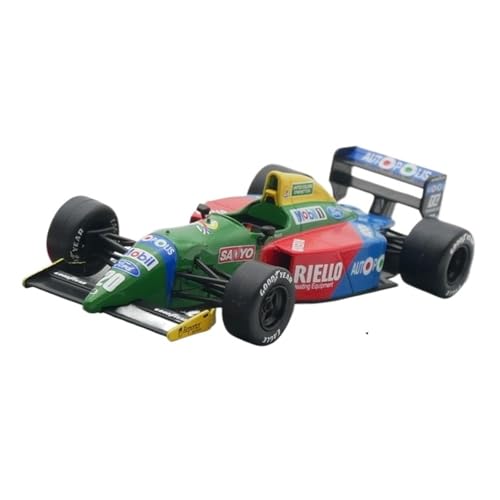 XUFQRAN Miniatur-Ausstellung Maßstab 1:43 Für Benetton B190 1990 F1 Rennwagen Druckgussmodell Sammlerkit Statische Ornamente Simulationssammlung von XUFQRAN