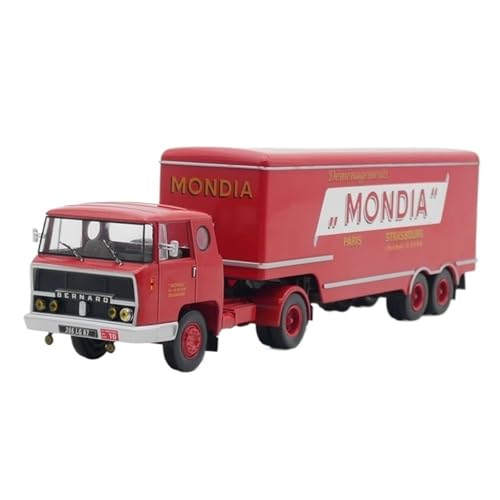 XUFQRAN Miniatur-Ausstellung Maßstab 1:43 Für Bernard TDA 180 Französisch Anhänger Auto Druckguss Modell Sammler Kit Ornamente Simulationssammlung von XUFQRAN