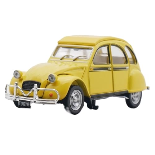 XUFQRAN Miniatur-Ausstellung Maßstab 1:43 Für Citroen 3CV M28 1978 Auto Druckguss Sammlermodell Statische Ornamente Simulationssammlung von XUFQRAN